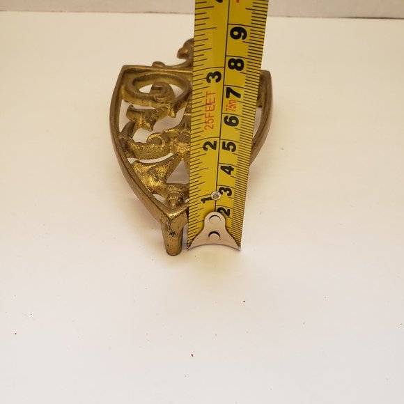 Vintage Gold Brass Kitchen Trivet Riser - Picture 9 of 9